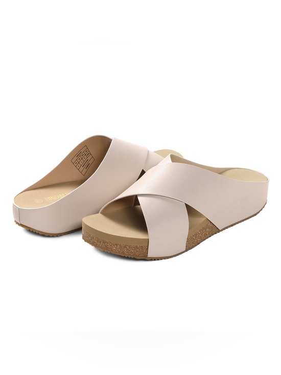 Dream Pairs Shoes - Dream Pairs Platform Criss-Cross Flat Sandals